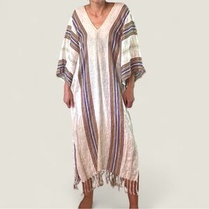 Tory Burch Multicolor Striped Kaftan Cover-Up